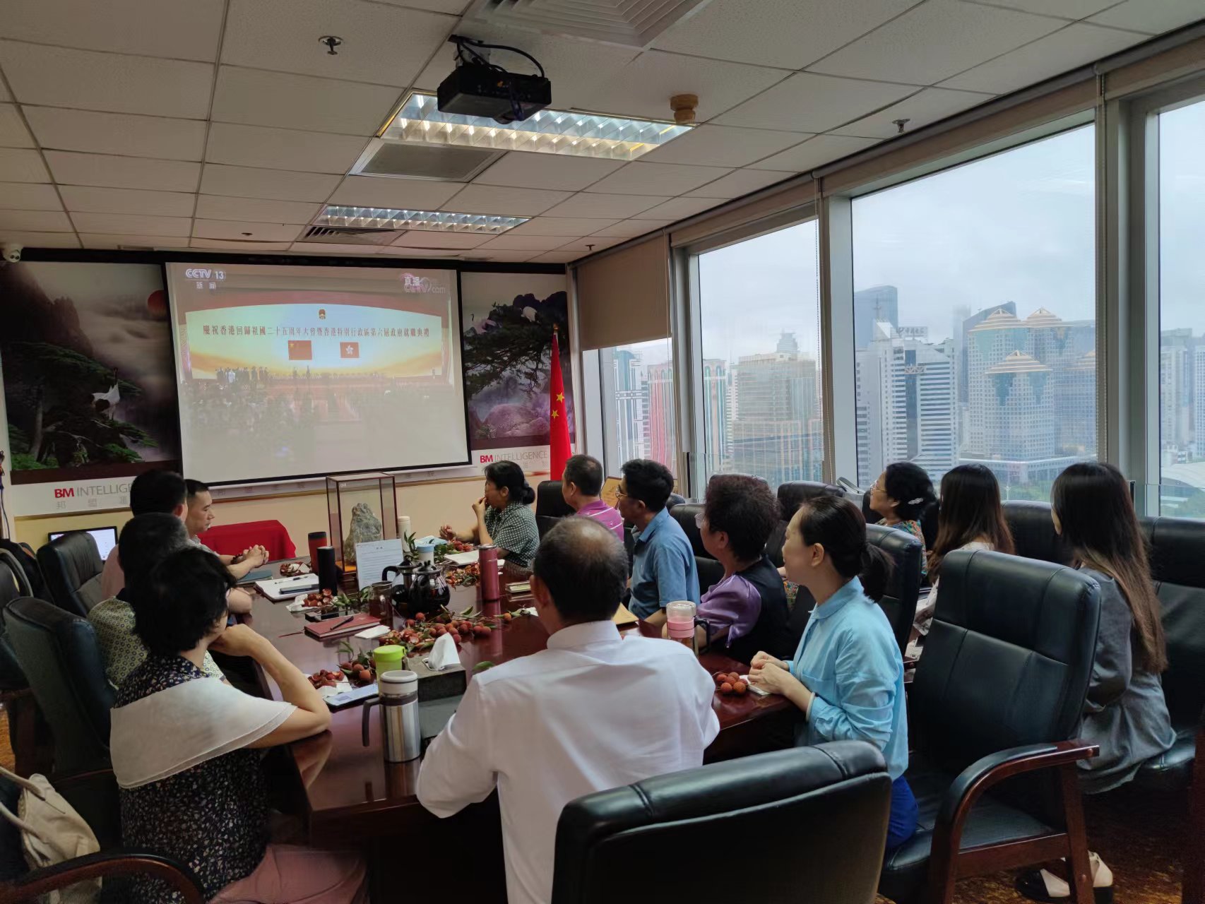 觀看慶祝香港回歸祖國25周年大會暨香港特別行政區(qū)第六屆政府就職典禮